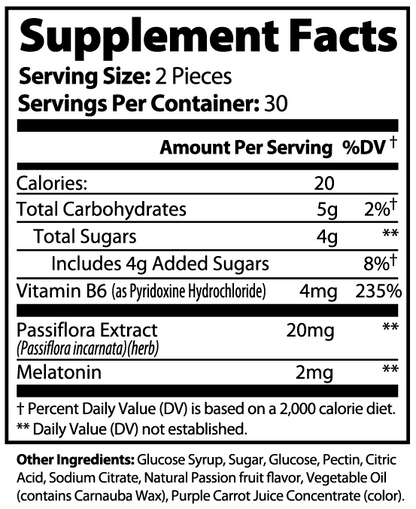 NuYou Dream Gummies - Melatonin and Passionflower